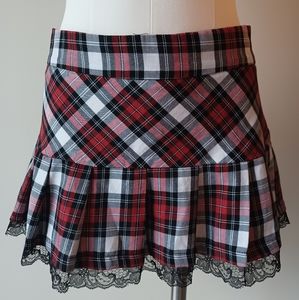 Limité Size Large Plaid Skirt
